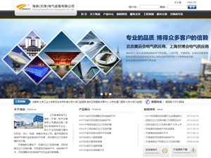 天津海森電氣企業網站建設